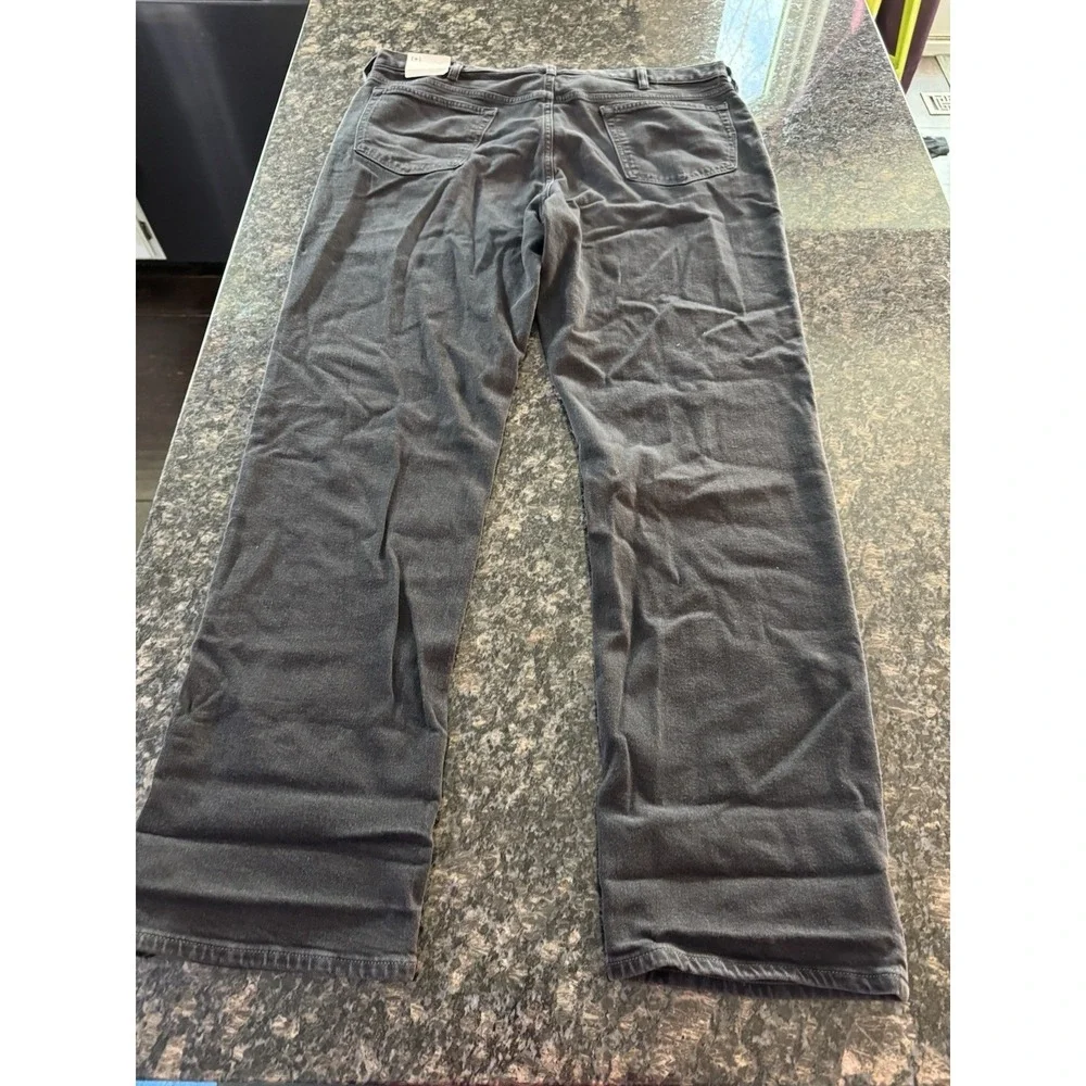 Banana Republic Loose Fit Jeans 40x34 Charcoal Black Wash Denim Plants NWT‎